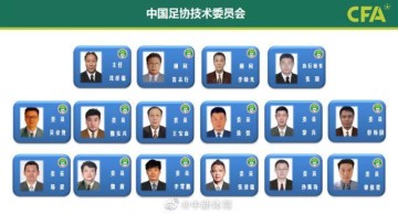 九游体育-沈祥福担任足协技术委员会主任 李霄鹏吴金贵委员
